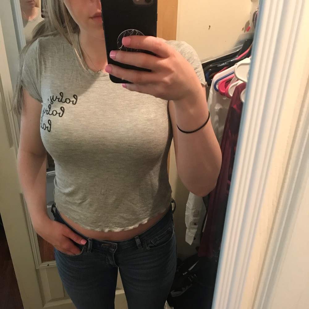 Forever 21 grey tee shirt